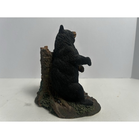 Vintage Living Stone Figurine "Bear Scratching Lessons" Momma Bear & Cubs 1998 - Picture 5 of 9